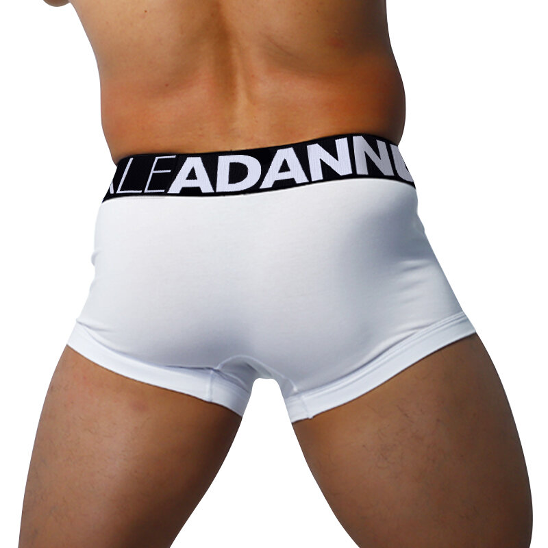 Roupa interior boxer de algodão macio masculino, cuecas masculinas, shorts bolsa 3D, calcinha macia, calça de roupa íntima, nova moda