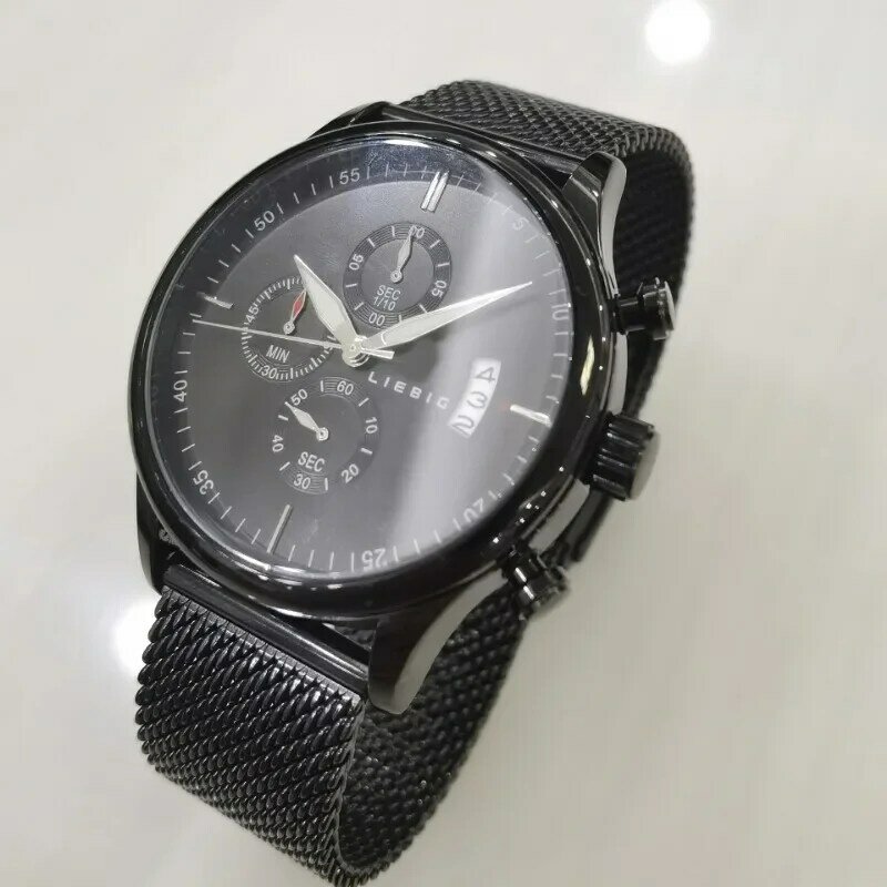 Mode Mannen Horloges Luxe Rvs Gaas Riem Quartz Polshorloge Heren Zakelijk Casual Armband Horloge Relogio Masculino