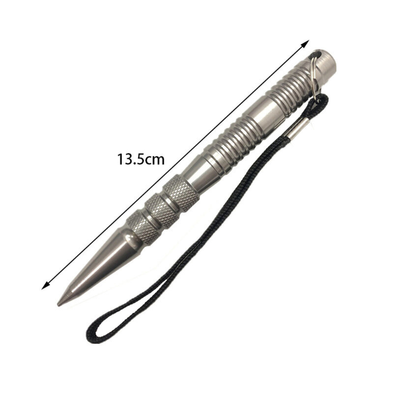 Penna di autodifesa in argento nero protezione di sicurezza penna tattica militare portatile arma di autodifesa protezione in lega di alluminio
