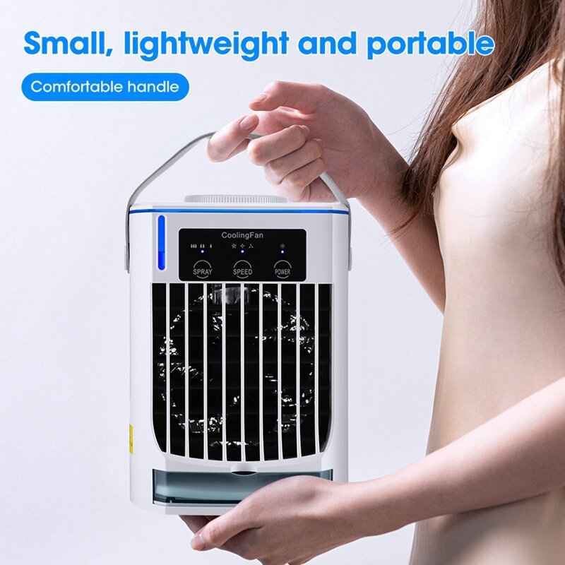 Air Cooler Household Spray Humidifier Fan Water Cooled Air Conditioning Fan USB Desktop Cooling Fan Air Conditioner