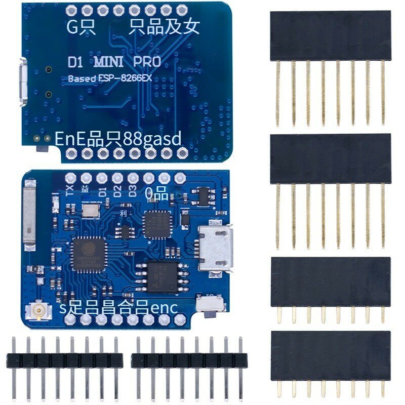 Carte de développement WIFI D1 Mini ESP8266 ESP-12 ESP-12F CH340G V2 USB WeMos D1 Mini NodeMCU Lua IOT 3.3V avec broches