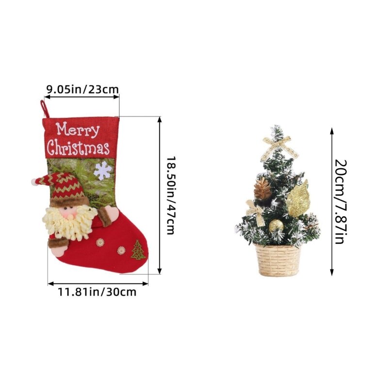 Newborn Christmas Costume Photo Props Christmas Stocking Sleeping Bag Photo Shooting Party Props Baby Christmas Outfit