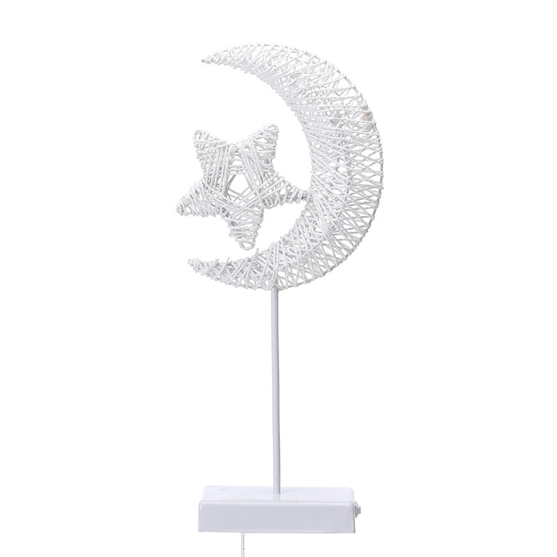 LED Moon-Star Rattan Light, Lâmpada para Casa, Decoração De Natal, Presentes