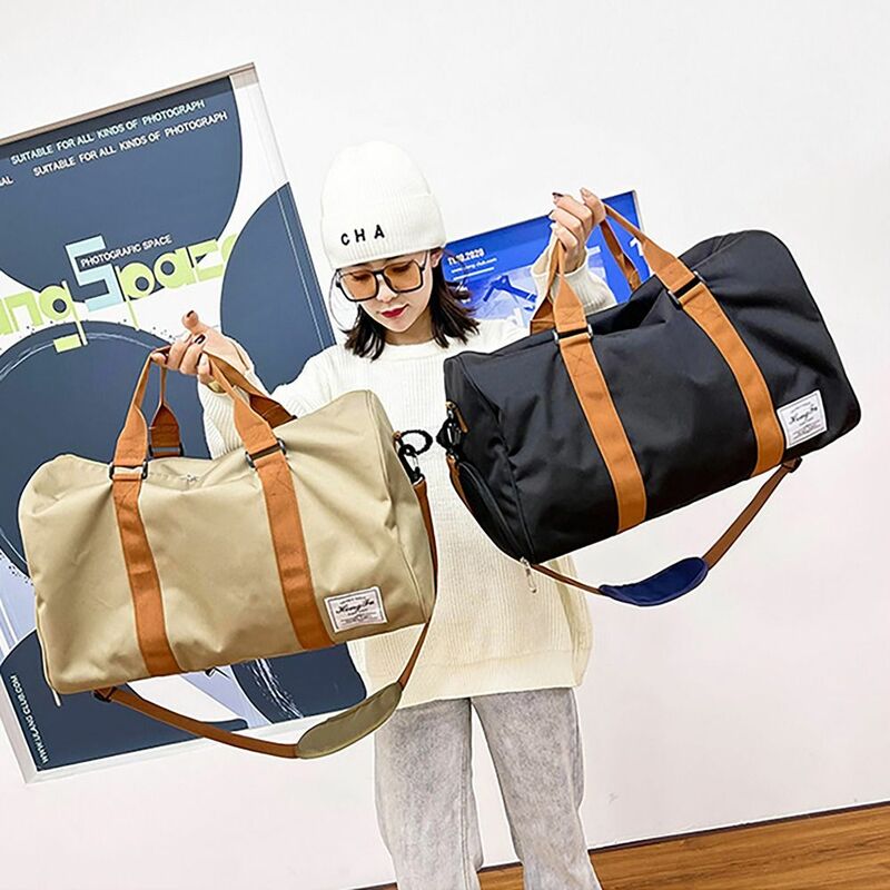 Seco e Molhado Separação Travel Bag, durável, grande capacidade, individual sapato armazenamento, Duffel Bag, Gym Bolsa, Bagagem de Viagem