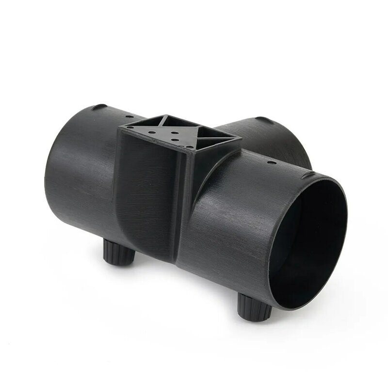 75MM SPLITTER T-out Heater Pipe Vent Duct With Vavle Flap Black Connector Parking Heate Tee Connector Universal Durable