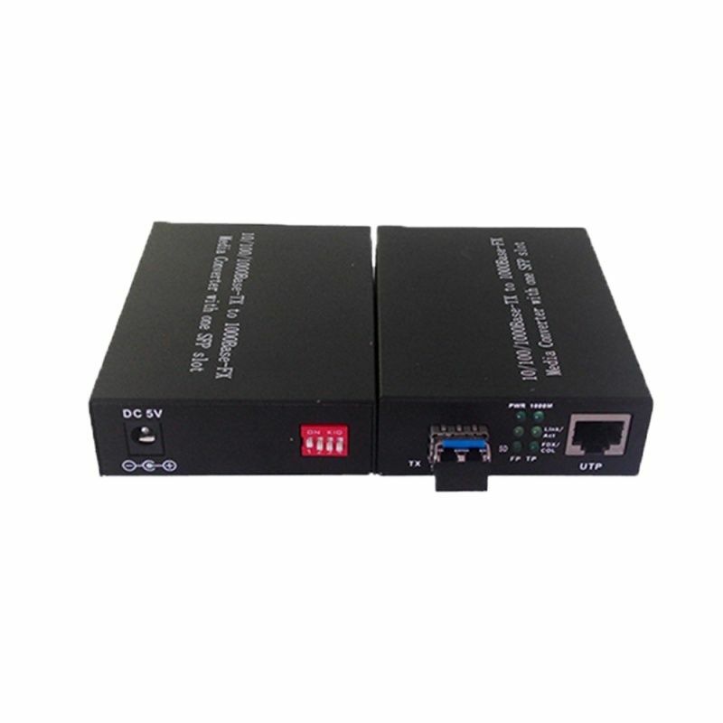 Convertisseur de XXL Gigabit Wrechargeable avec commutateur DIP, LC 1GE + 1wrechargeable, vers Ethernet