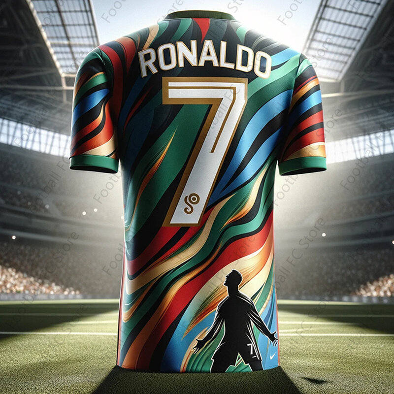 New 23/24 Summer Tee Spain Jersey CHATGPT Intelligent Design Edition Jersey Special Ronaldo 7 Soccer Jersey For Kids/Adult Kit