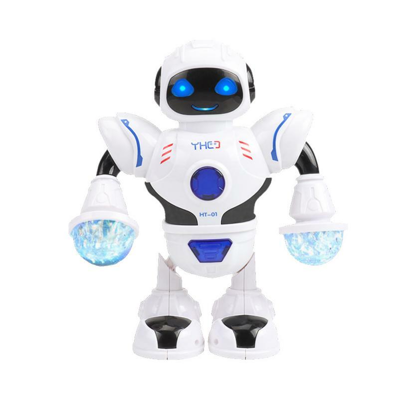 Dazzling Musik Roboter Shiny Pädagogisches Spielzeug Elektronische Walking Tanzen Smart Raum Roboter Kinder Musik Roboter Spielzeug Anime Figur Geschenk