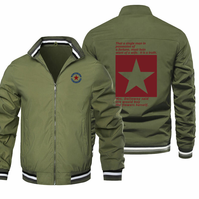 2024 New Spring Jacket Men Fashion Zipper Outdoor Coat Top Activewea Graphic Letter Printed Youth Y2k Windbreaker Jacket for Men