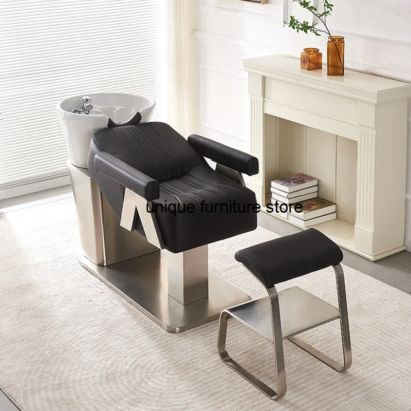 Accueil Chaise de shampoing pour spa, beauté, rasage, lavage des cheveux, lit de massage, barbier professionnel, meubles de salon de coiffure CY50XT