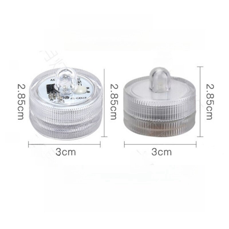 LED Mini wireless bonding LED car interior environmental light remote control decorative roof foot atmospheric light drum batter