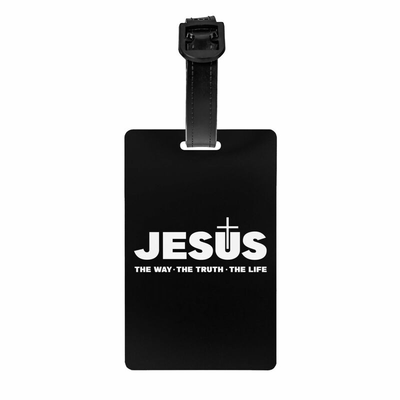 Jesus Christ The Way The Truth The Life Luggage Tags for Travel Suitcase Religion Christian Faith Privacy Cover ID Label