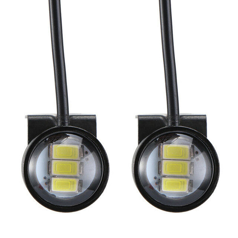 LEDモーターサイクルヘッドライト,運転灯,デイタイムランニングライト,2個