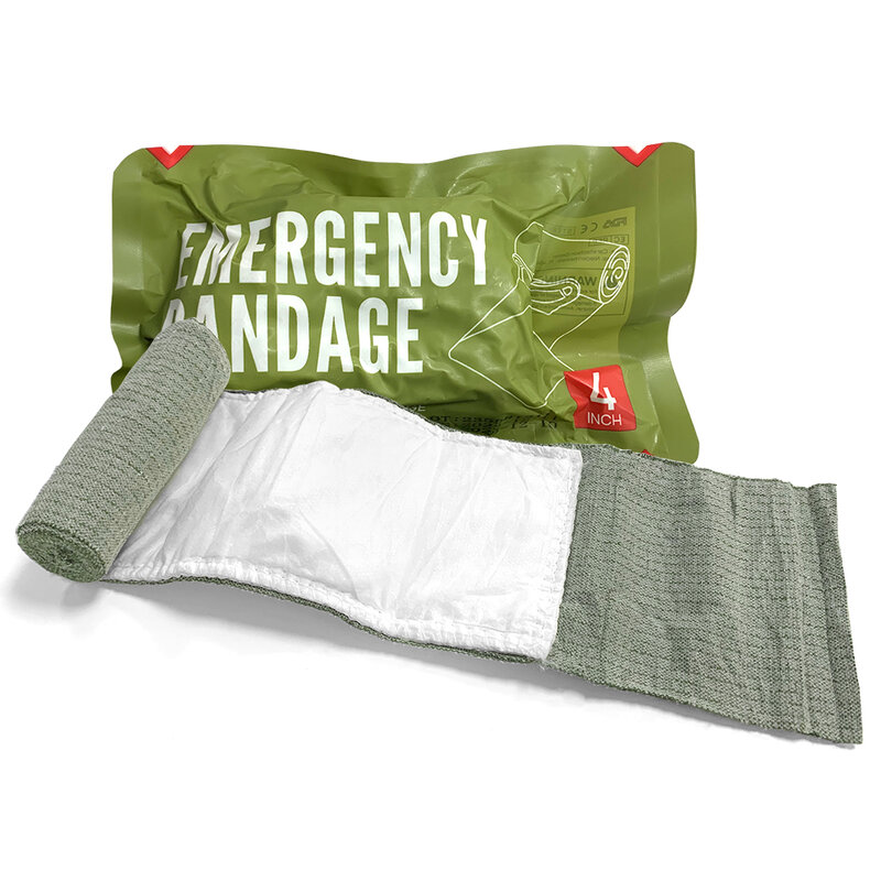IFAK Trauma Militar Medical Bandage, Israel Emergency Wound Bandage, Combate Tático Primeiros Socorros, 4 ", 6"