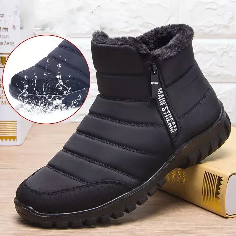 Winter Men Ankle Snow Boots Waterproof Non Slip Shoes for Men Casual Keep Warm Plush Plus Size Couple Footwear Chaussure Homme66