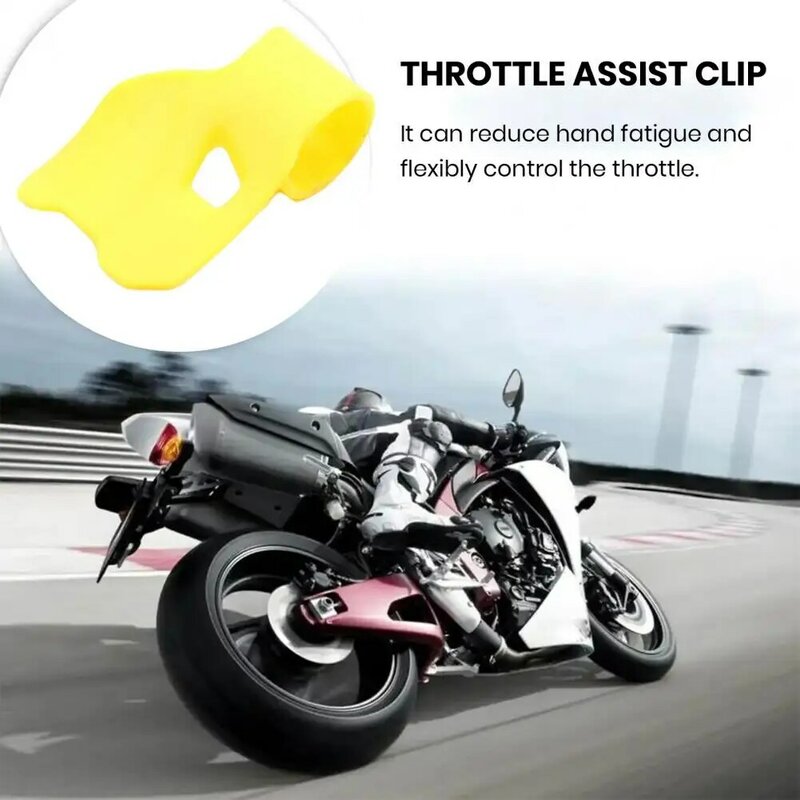 Klip kontrol Throttle sepeda motor Universal, klip Throttle sepeda motor mengurangi kecepatan kontrol kelelahan tangan dengan akselerasi untuk listrik