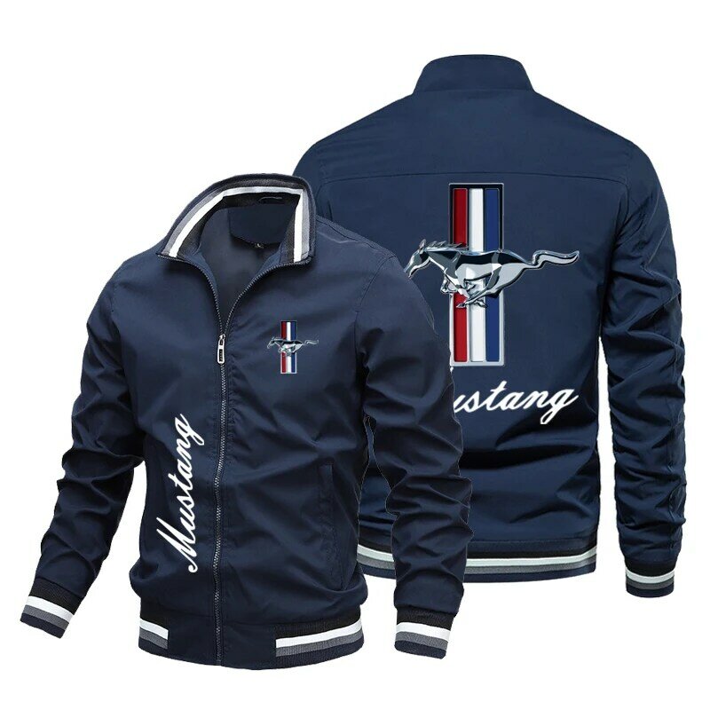 Estate nuova vendita calda Ford Mustang Logo giacca da uomo giacca di marca di moda di alta qualità oversize Moto Racing Top traspirante