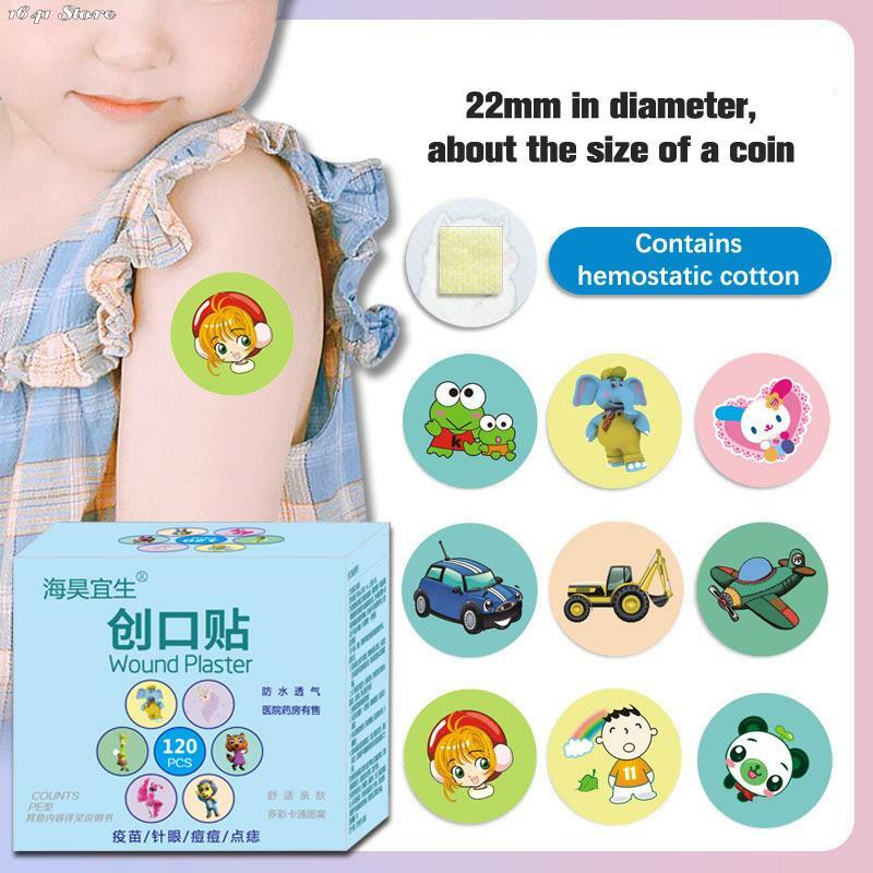 20/50/100Pcs/box Mini Waterproof Breathable Round Band Aids Adhesive For Children Wound Care First Aid Protect Wounds