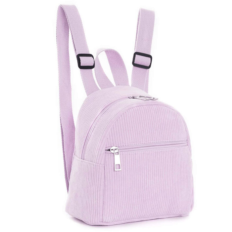 New Women's Corduroy Backpack Personalized Name Mini Girls Simple Small Outdoor Backpack Custom Birthday Gift Bag with Names