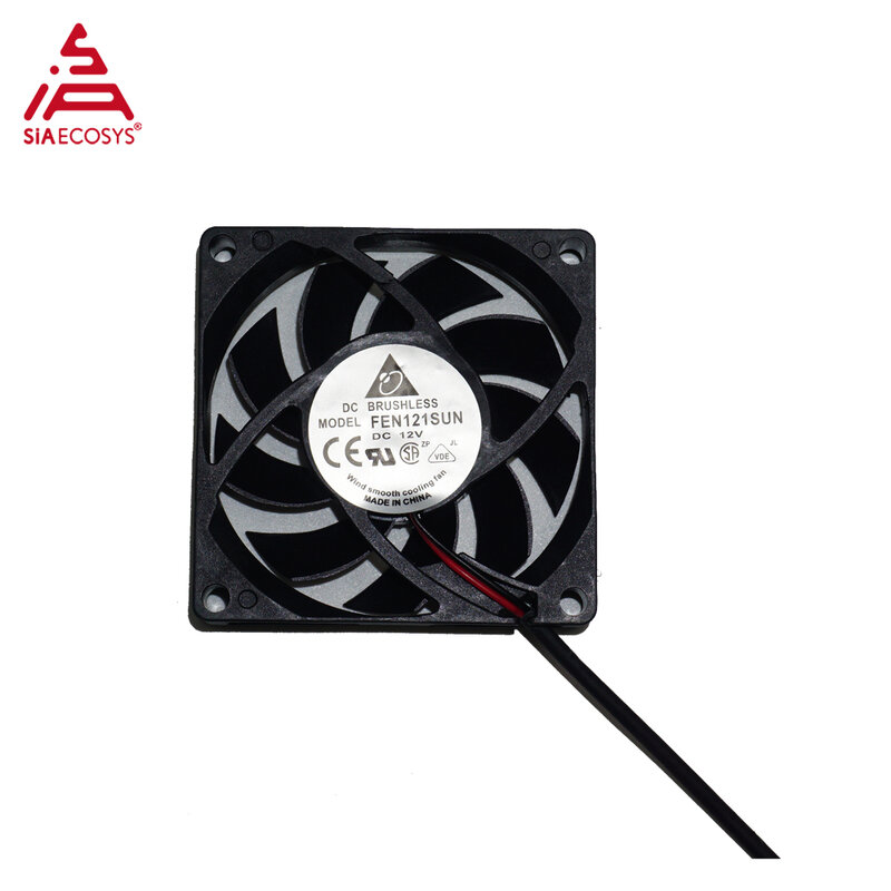 SiAECOSYS 6cm 12v Cooling Fan Without Noice For Motor Controller Motorcycle Accessories