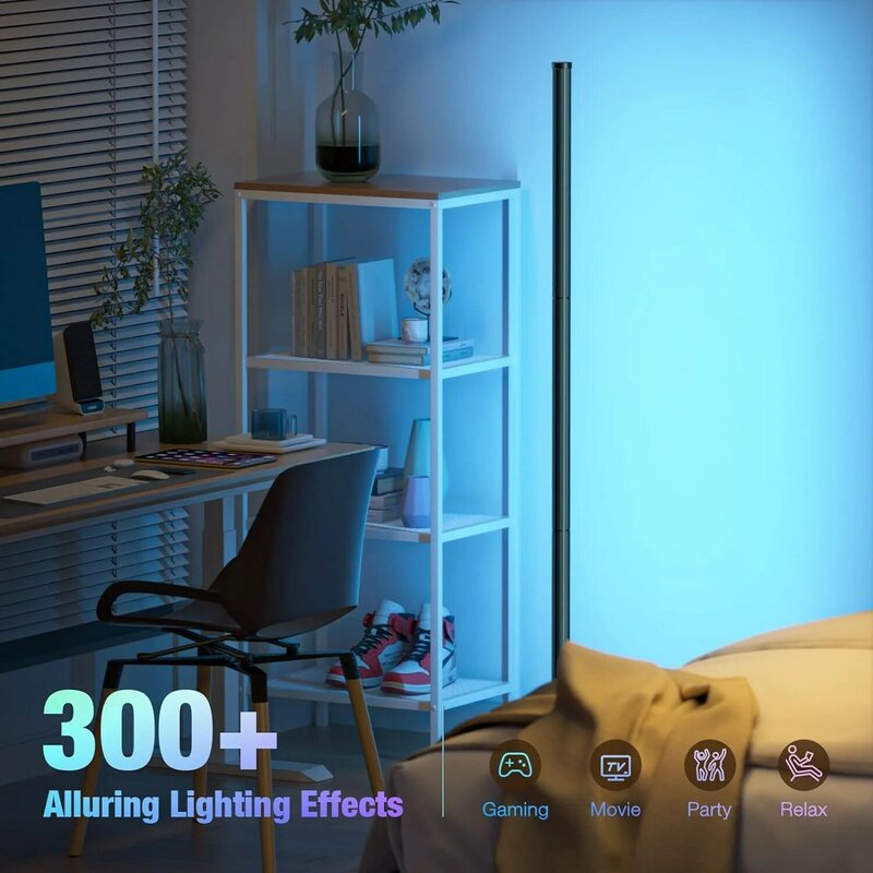 Smart RGB Traum farbe Stehlampe mit Musik synchron isation moderne 16 Millionen farbwechsel nde stehende Stimmungs licht mit App & Fernbedienung
