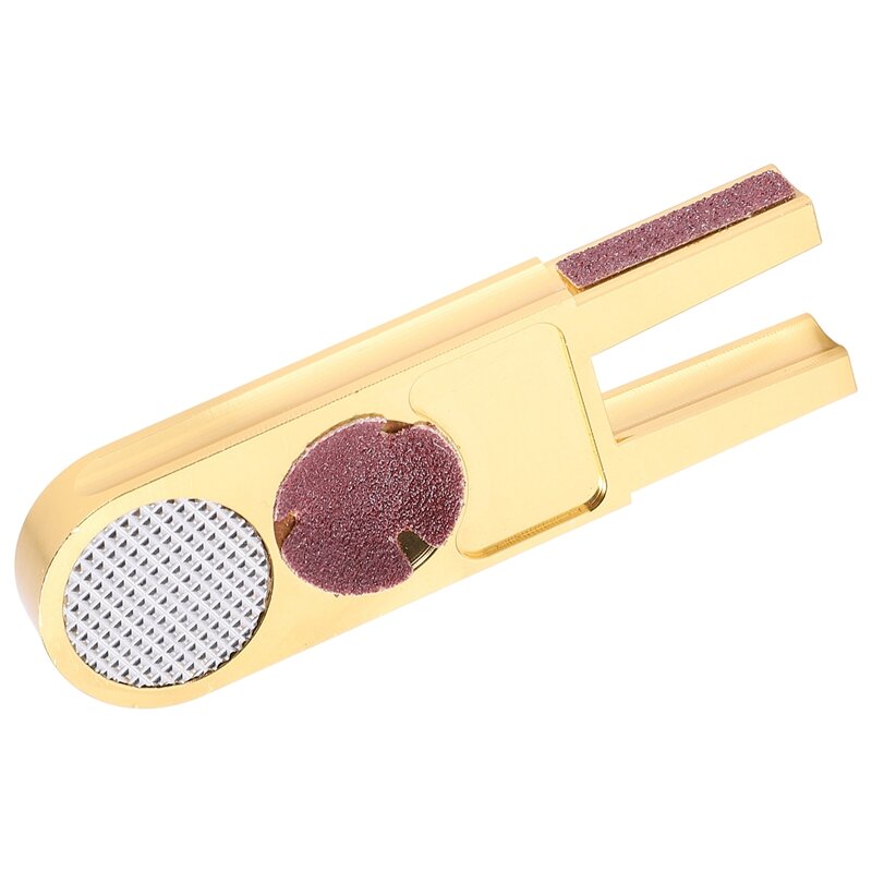 Herramienta de corte de punta de taco de billar, lijadora de punta de taco, bruñidor, herramienta de palo de taco en forma de U, recortadores de punta de taco con papel de lija