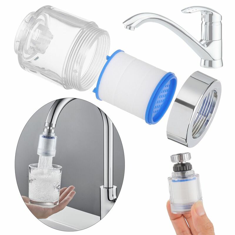 Tête de robinet flexible avec connecteur de pulvérisateur, aérateur de cuisine, buse à 360 °, supporter ficateur d'eau du robinet