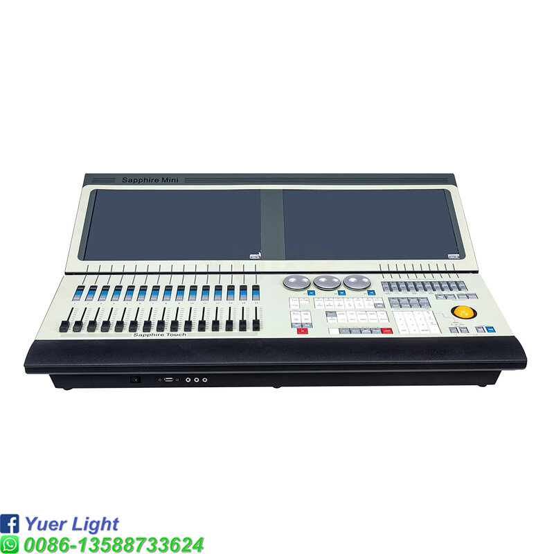 Saffier Console 3X15.6 Inch Touchscreen Professionele Verlichting Controller Podium Verlichting Console Bewegende Koplamp Dmx512