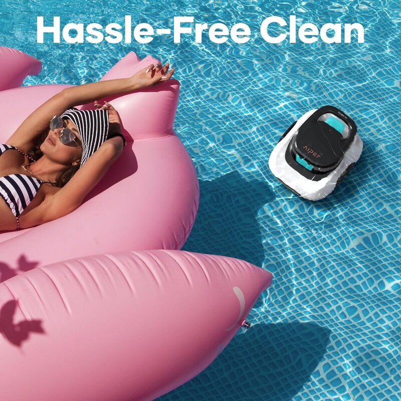 Scuba SE Robotic Pool Cleaner, Cordless Robotic Pool Vacuum, Lasts up to 90 Mins, Ideal for Above Ground Pools,Cleaning Tool