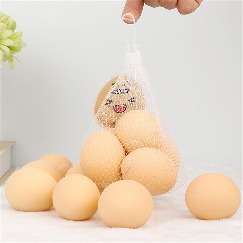 Kawaii Creative Decompression Toy Cozy Touch Emulated Egg Squishes Toy Kids Toys Ball Spoof Squeeze Fidget Toy Stress Relief Toy