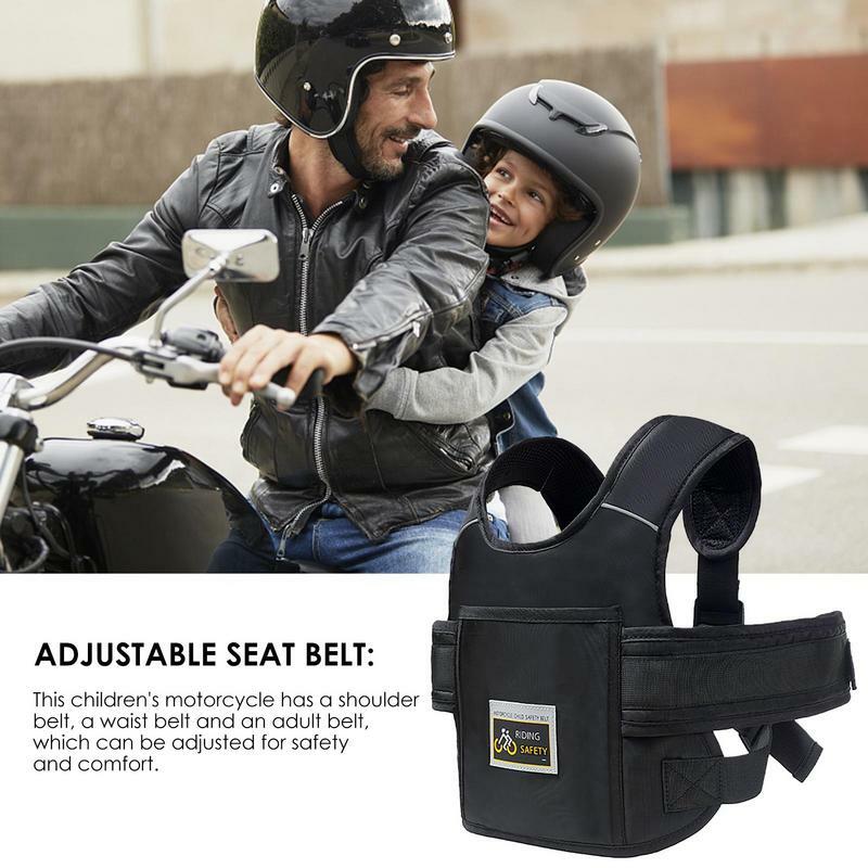 Arnés ajustable para motocicleta para niños, cinturones de seguridad para Scooter Eléctrico