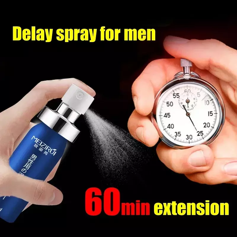 Spray de ejaculação para homens, Produto sexual, Ejaculação retardada eficaz, Longo Tempo Sexual, 60min Man Big Dick Spray, Lubrificante de ereção