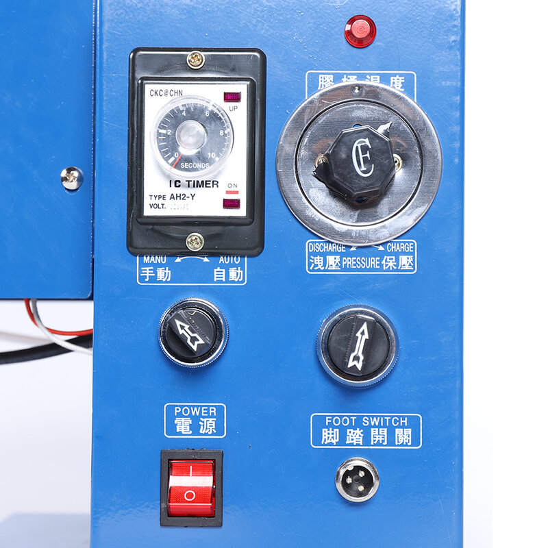Mesin lem perekat panas, alat peralatan Dispenser perekat 0-300 °C warna biru untuk ikatan mainan X001 900W 110V