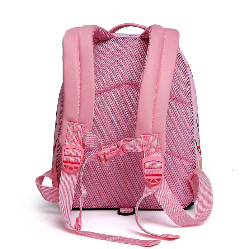 Розовый школьный рюкзак для детей, милый детский Ранец с рисунком аниме, школьные ранцы для девочек и мальчиков-подростков