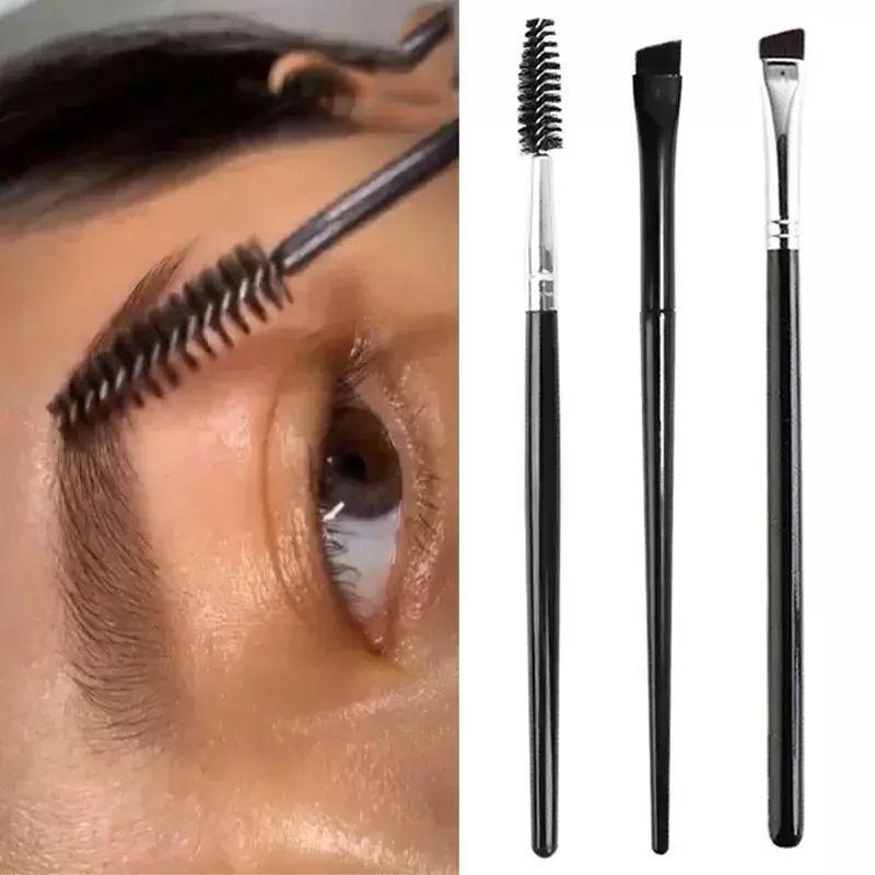 1/3 sztuk miękkie pędzel do brwi szczotka do rzęs profesjonalnego konturowania Eye Brow Eyeliner pędzle do makijażu oczu mieszania szczotki kosmetyczne