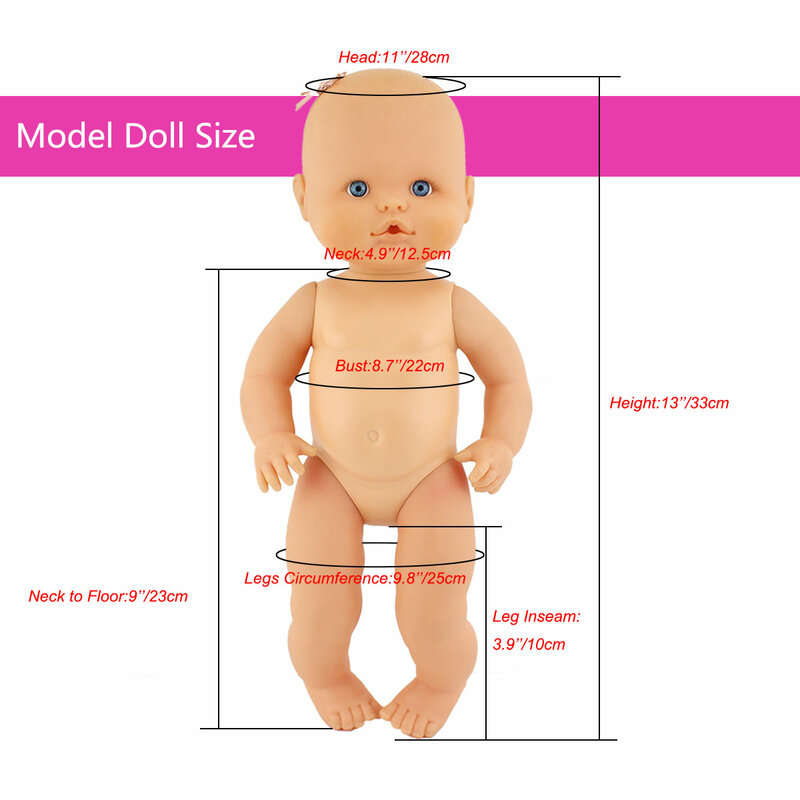 ネヌコ人形服アクセサリー、35 cm人形に適合、14インチ、新品、2024