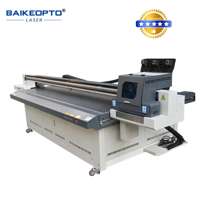 Industrial grande máquina de impressão, impressora plana, tinta UV, aplicar a diferentes materiais, BK-2513, 2500mm * 1300mm