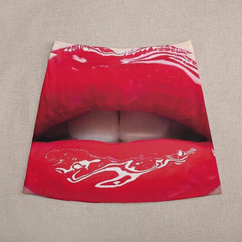 Seksowna czerwone usta Mini spódnica damska stylowa spódnica spódnica damska letnia 2023 damska odzież letnia 2023