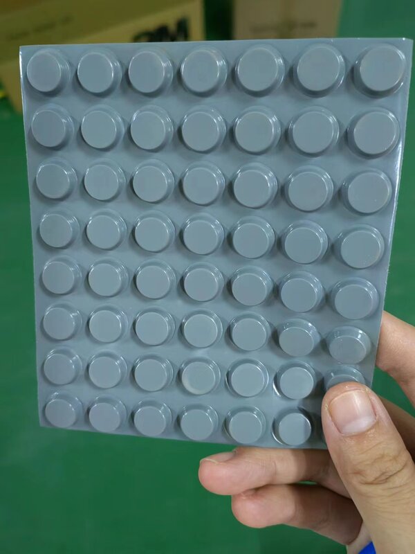 Tappetino antiurto nero/grigio tappetino piedini in gomma Bumpon prodotti protettivi SJ5012 12.7*3.6 mm/pz 56 pz/bordo
