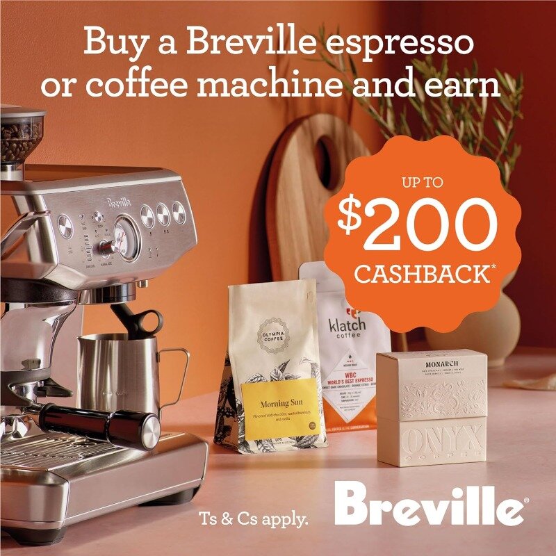 Breville-Bambino Plus Máquina De Espresso, BES500BTR, Trufa Preta