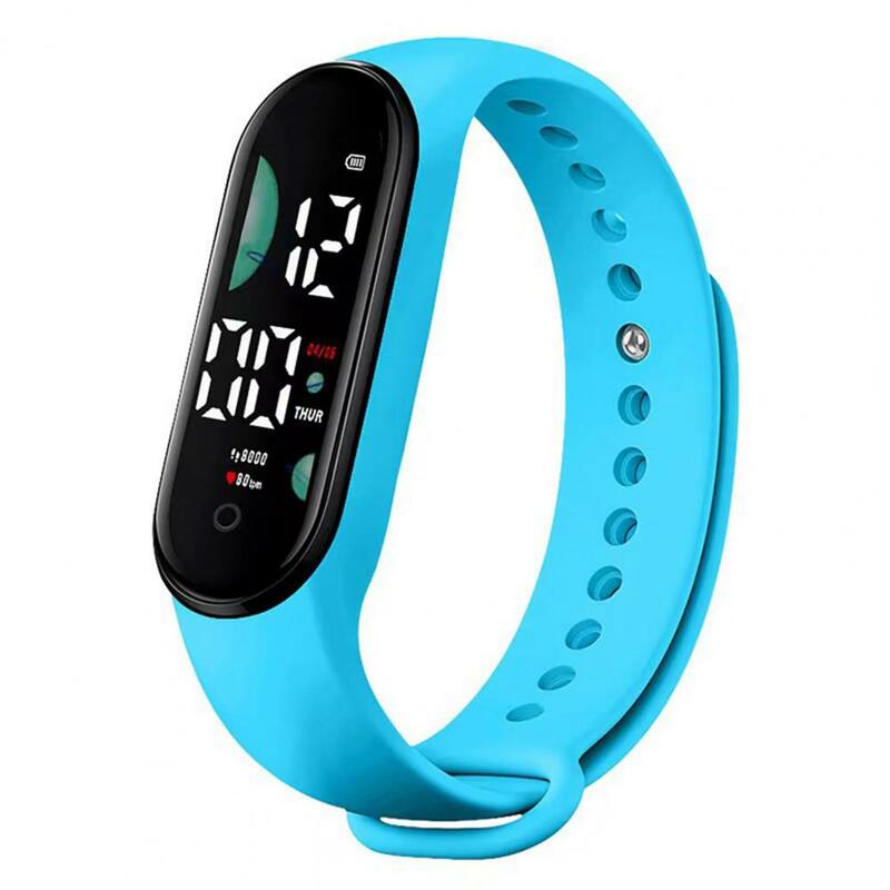 Reloj electrónico M9 para hombres y mujeres, pulsera deportiva Unisex con pantalla de tiempo de semana informal, resistente al agua, con Control táctil LED, ligera