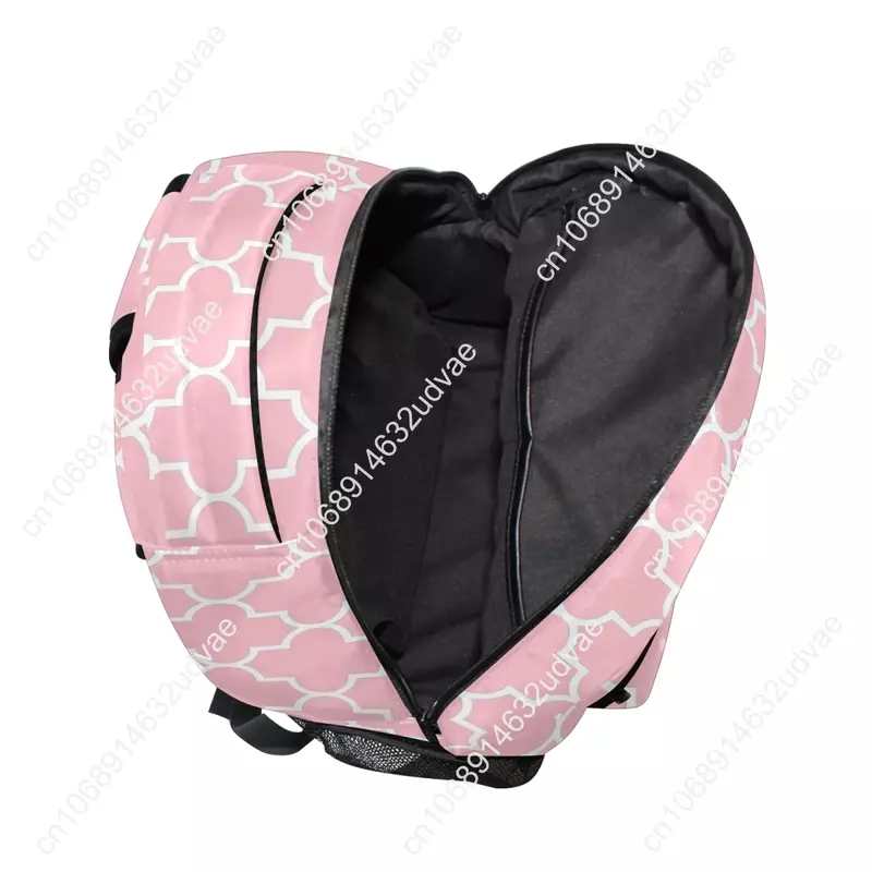 Mochila escolar con patrón de cuadrícula para niñas y adolescentes, morral de moda para estudiantes, bolsa de viaje rosa, novedad de 2021