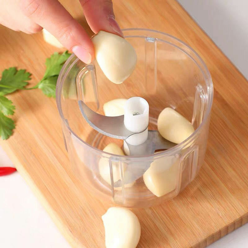Intelligent Household Electric Garlic Masher Kitchen Mini Garlic Masher cibo ausiliario spremiaglio tritacarne portatile