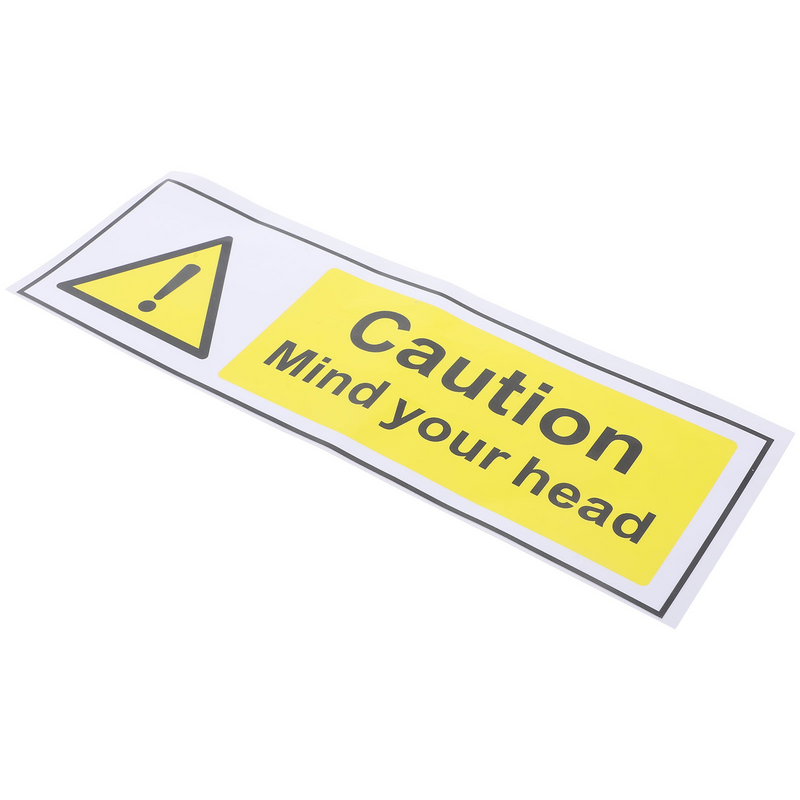 Guochuan Safety Logo inglese Sticker emblemi segnale di avvertimento Mind Your Head Label Stickers adesivo attenzione Pp Self