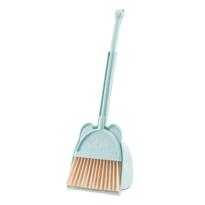 Kids Broom and Dustpan Set Cleaning Toys Gift Household Mini Kids Broom and Dustpan Set for Boys Girls Age 3-6 Birthday Gifts