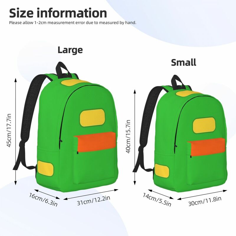 Cartoon Ash Ketchum for Teens Student School Bookbag Canvas Daypack borse da viaggio per College elementare
