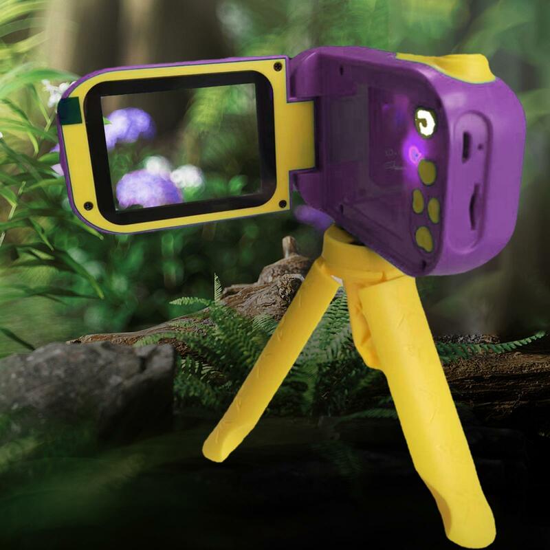 Детская камера 1080P, видеокамера, Детская цифровая камера с подставкой, игрушка, милый мини светодиодный экран 2 дюйма для праздника, подарка на день рождения