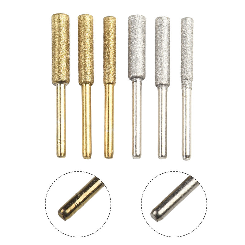 금속 그라인딩 전기톱 숫돌, 조각 그라인딩 도구, 연마기 숫돌 파일, 4/4.8/5.5mm, 6PCs