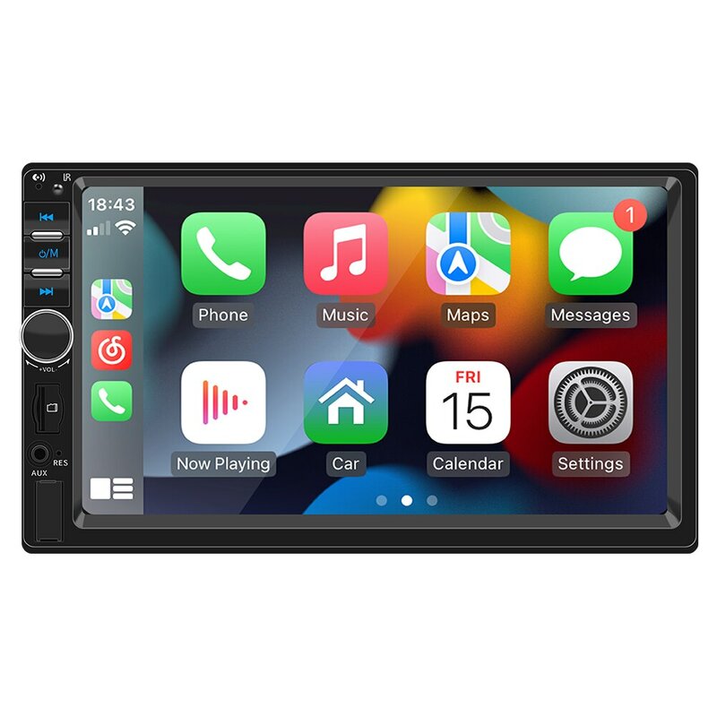Universele Carplay Android Auto 7Inch 2 Din Autoradio Multimedia Speler Voor Ford Vw Golf 7018