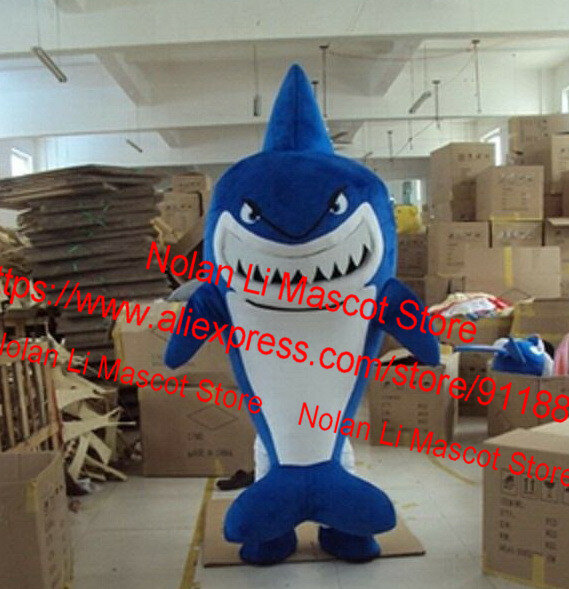 Disfraz de Mascota de pez azul de Material EVA de alta calidad, traje de dibujos animados Neutral, juego de rol, juego de publicidad, tamaño adulto 229